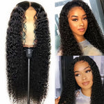 Fashionable Middle-Parted Long Curly Hair,