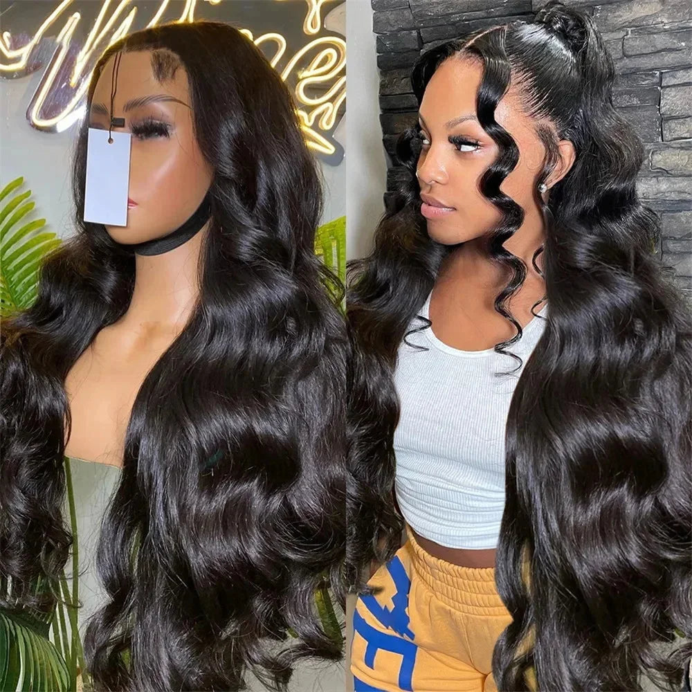 Body Wave Human Hair Wigs 13x6 HD Transparent Lace Front Wigs