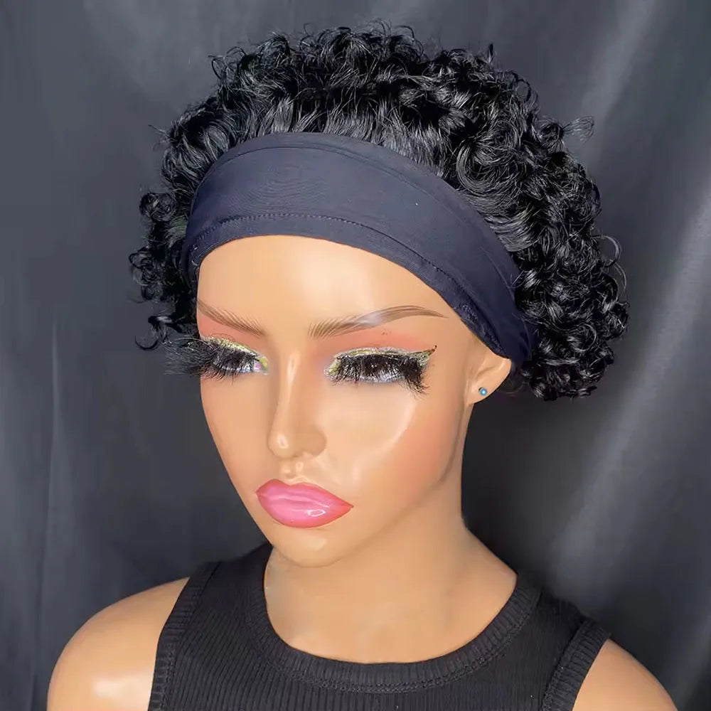 Curly Short Hair Wigs for Women Pixie Cut