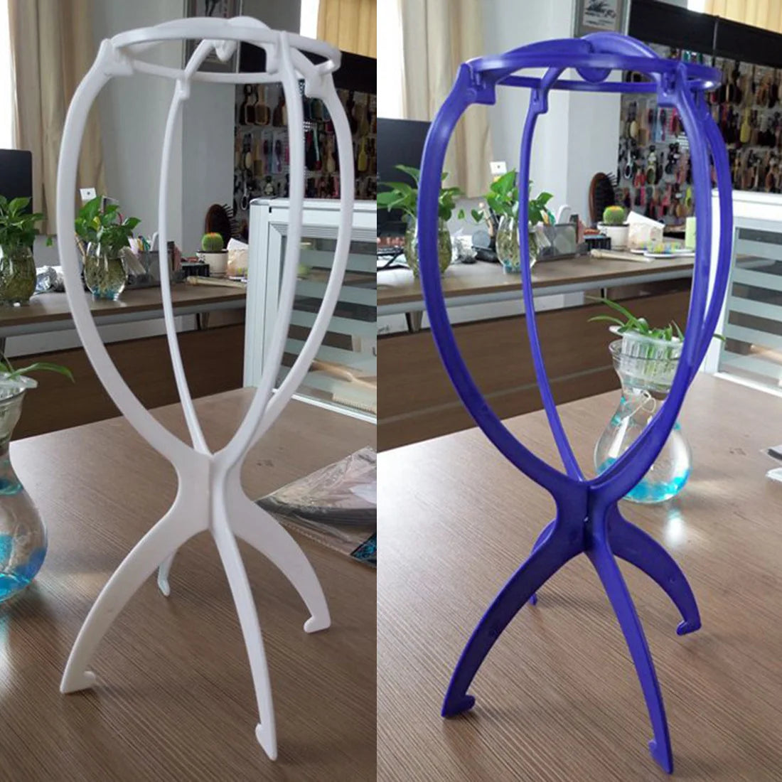 Wig Stands Plastic Hat Display Wig Head Holders